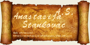 Anastasija Stankovac vizit kartica